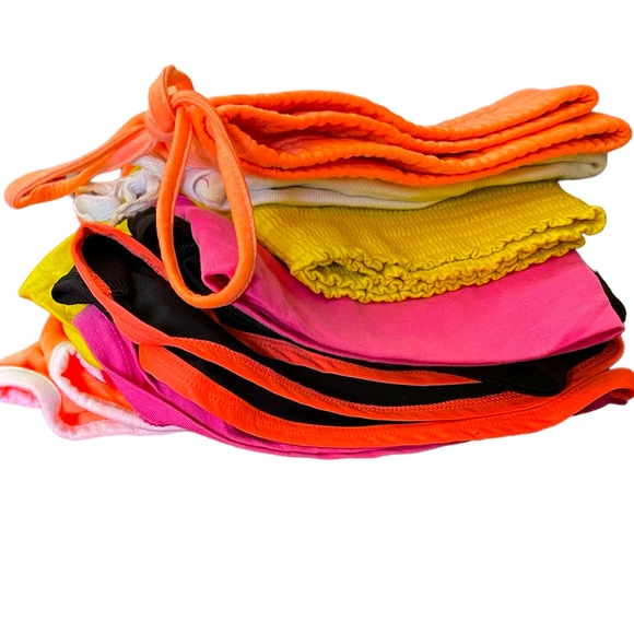 5 Pairs of Booty Shorts Sexy Cute Bundle Stretchy Bright Colors EUC - Picture 1 of 12